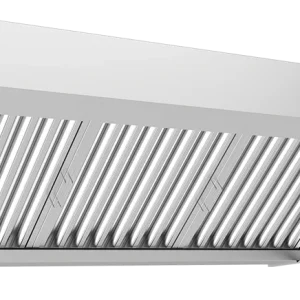 Stainless Steel Exhaust Hood Pakistan with heavy duty 1.2mm stainless steel body and grease tray by Hatimi Engineering Works